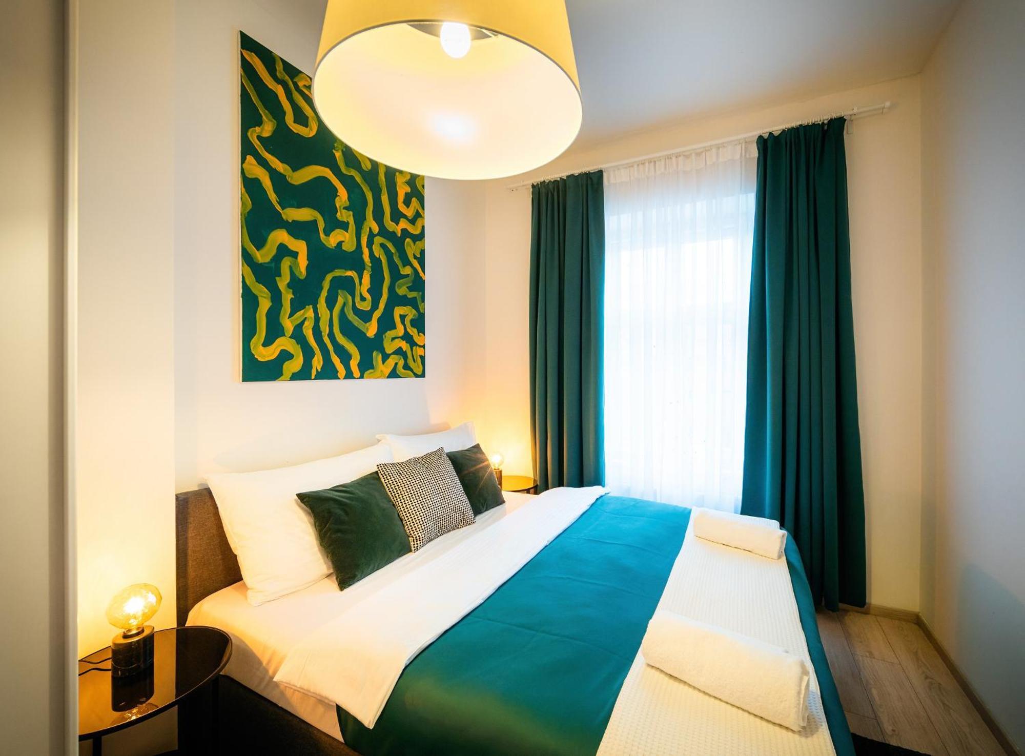 Centrum Apartments Pstrossova Prag Rum bild