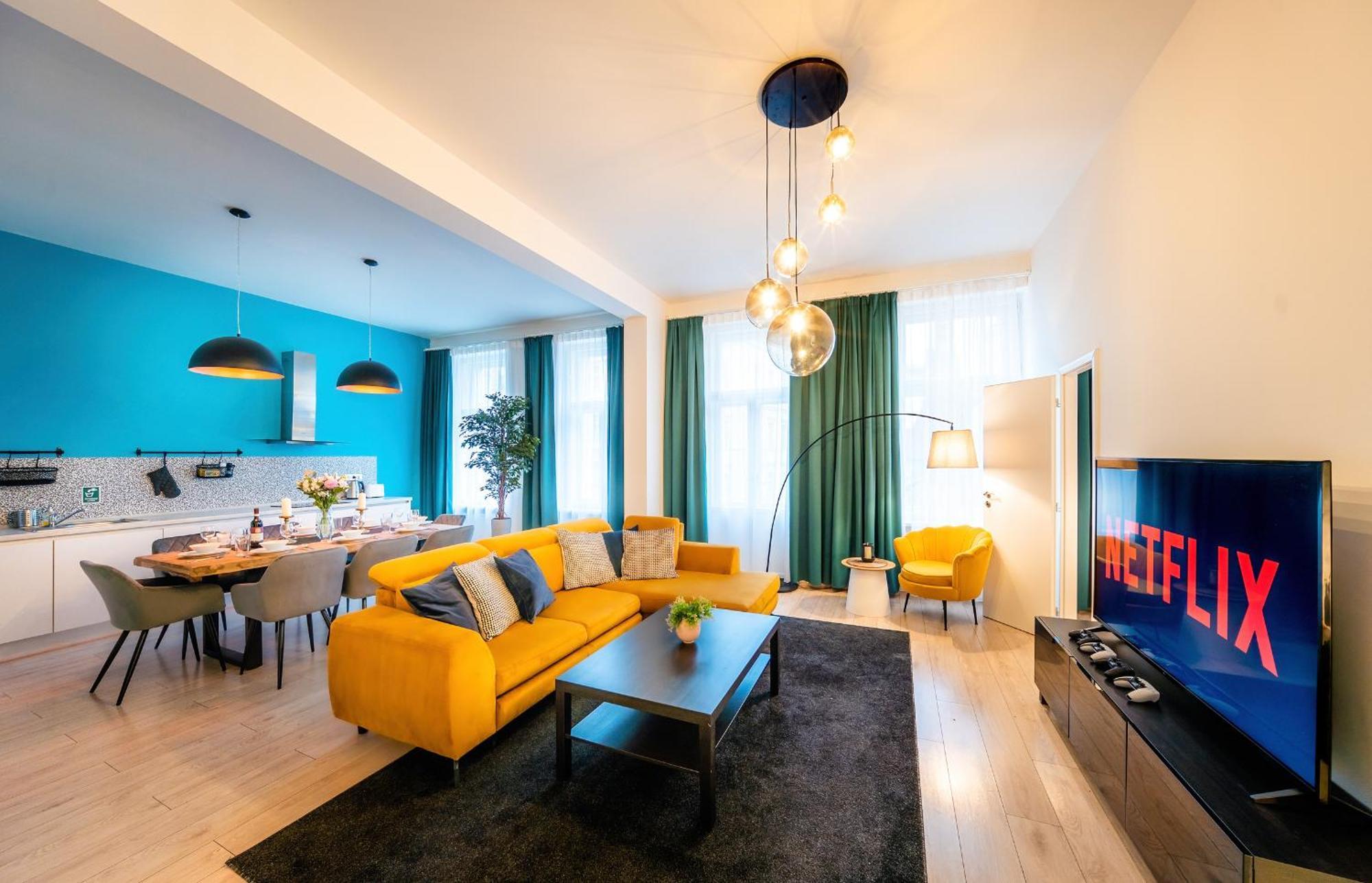 Centrum Apartments Pstrossova Prag Rum bild