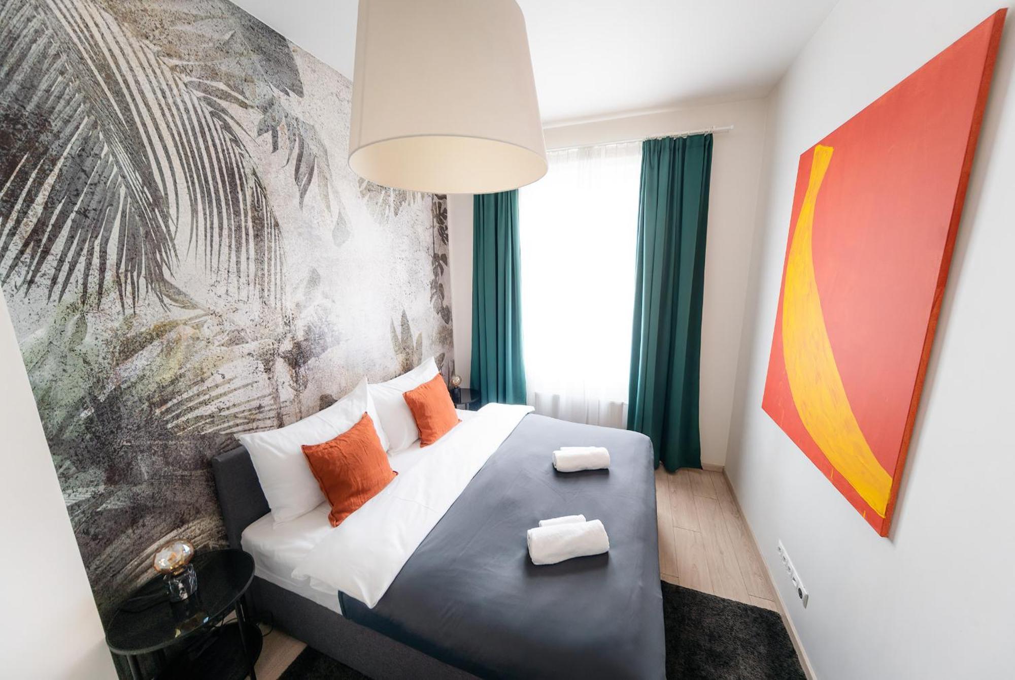 Centrum Apartments Pstrossova Prag Rum bild